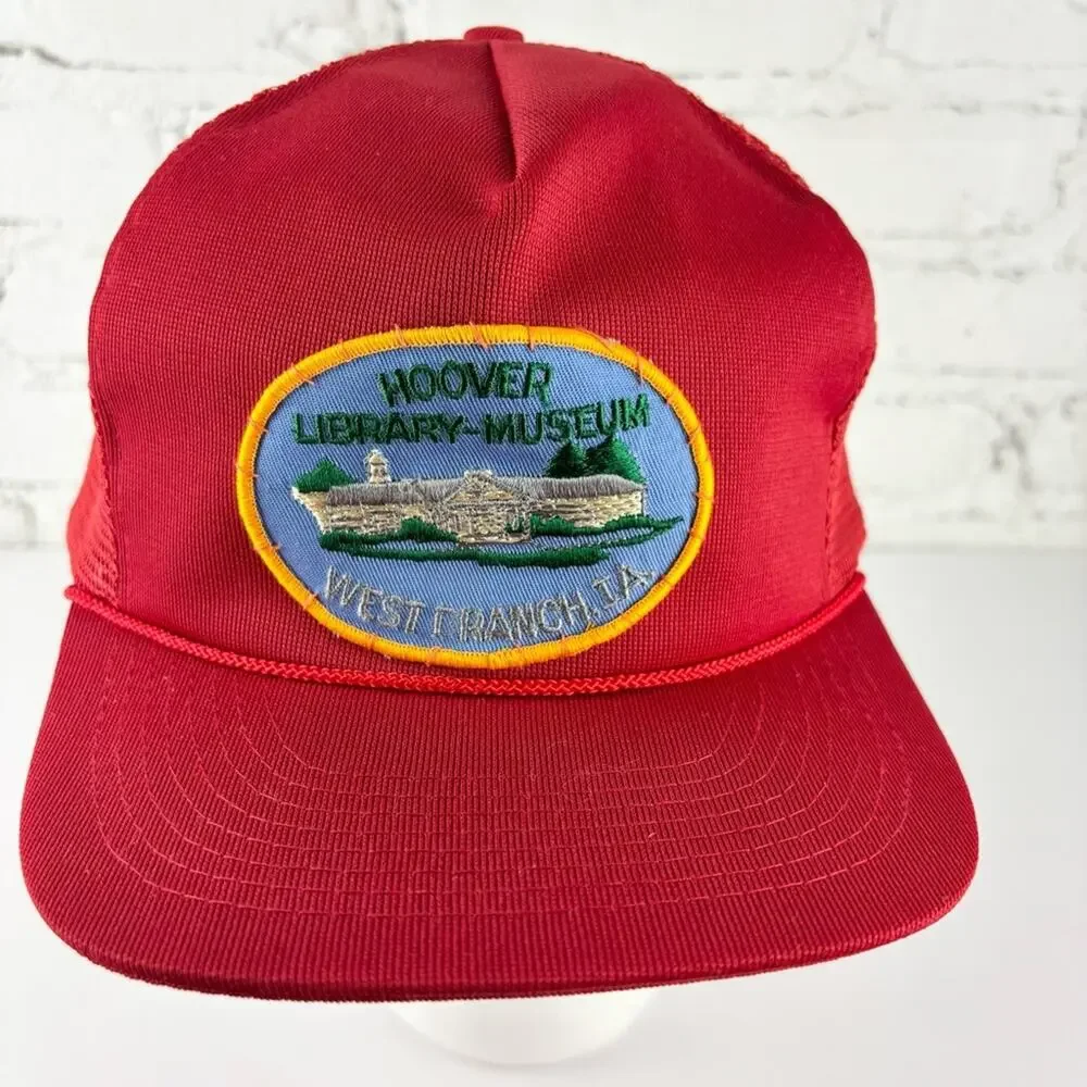 Vintage Hoover Library-Museum Snapback Hat